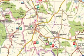 Kartenausschnitt der Gemeinde Hollenbek und Umgebung