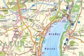 Kartenausschnitt der Gemeinde Groß Sarau und Umgebung