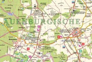 Kartenausschnitt der Gemeinde Horst und Umgebung